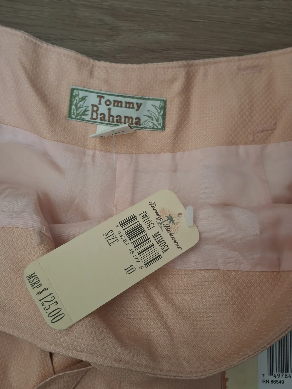 NWT Tommy Bahama Tropical Trellis Crop Wide Leg Pants Mimosa Orange Pink Sz 10 F - Picture 4 of 6